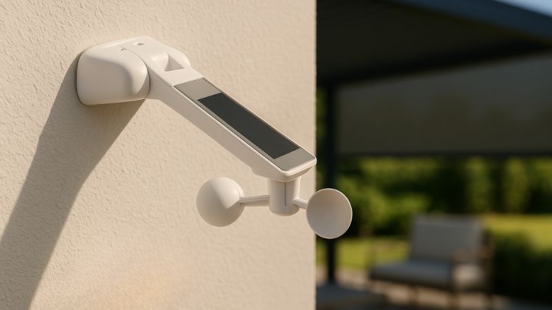 ClimaSense Sun and Wind Sensor for Motorised Outdoor Blinds – Automatic Weather Responsive Control