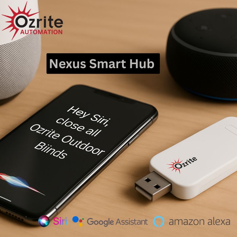 Nexus Smart Wi-Fi Hub for Motorised Outdoor Blinds – Works with Alexa, Siri, and Google Home