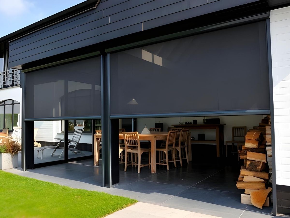 Ziplock Side Retention Outdoor Blinds delivering contemporary outdoor living protection from sun and wind – Ozrite