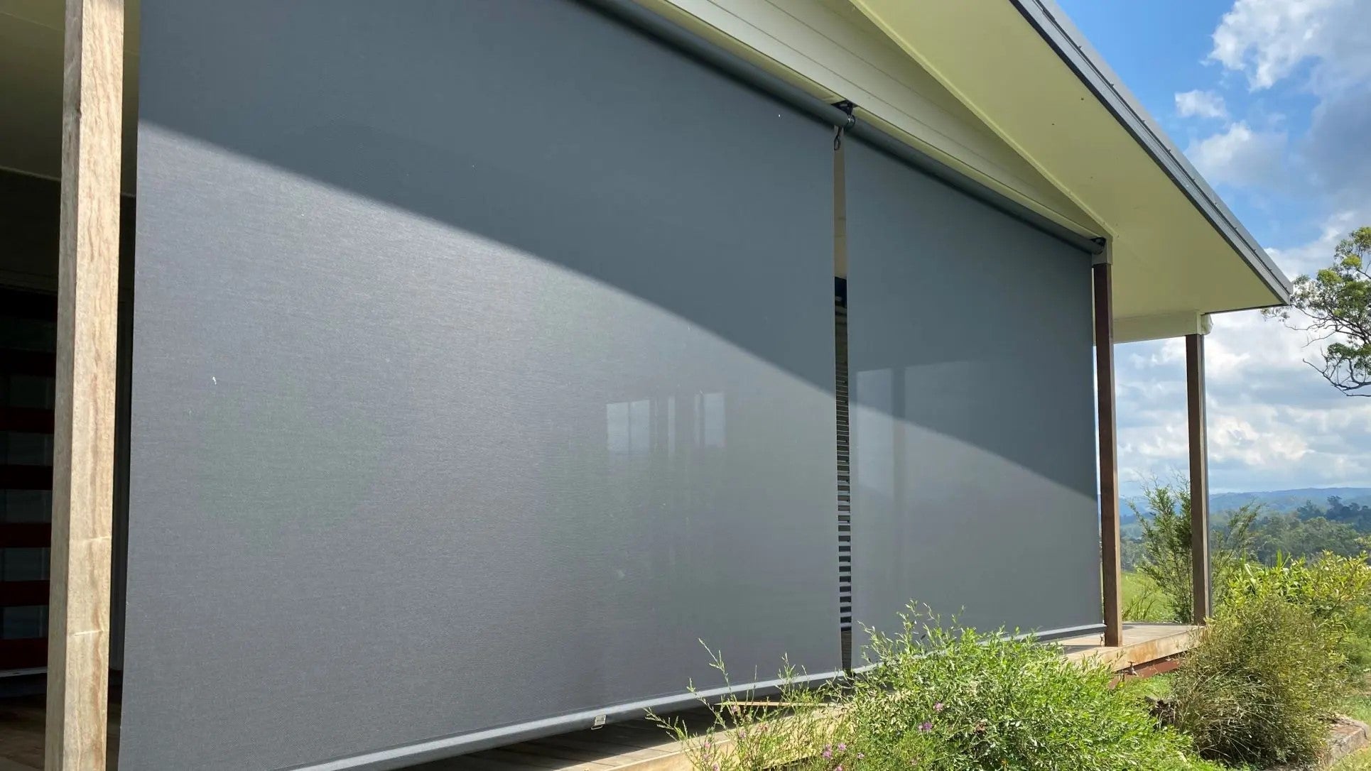 Café blinds adding charm to your outdoor space