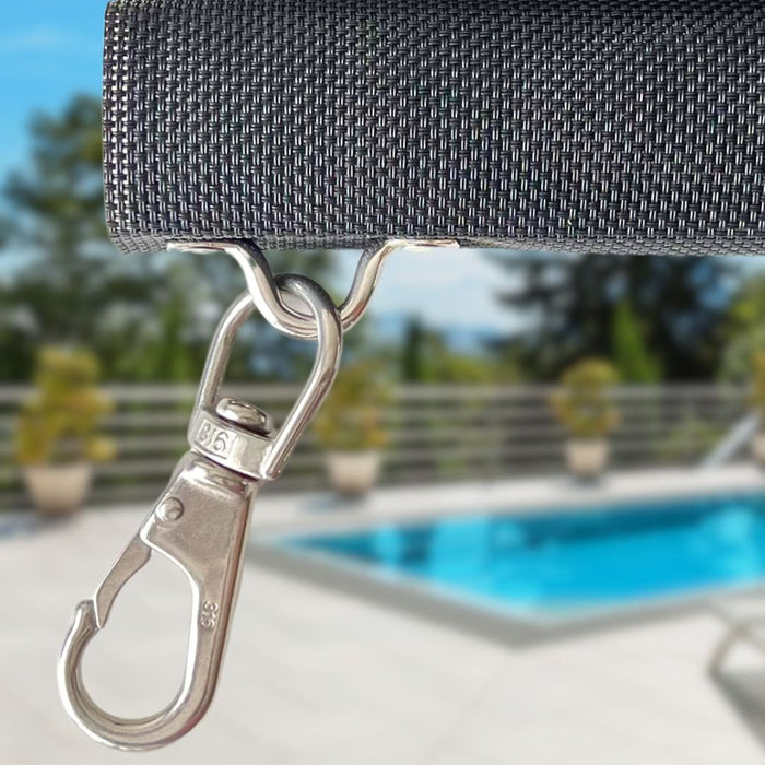 Crank and Clip outdoor blind working part.